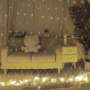 LED net light fishing net light outdoor waterproof holiday decoration starry sky net light low-voltage decoration LED decorative fishing net light